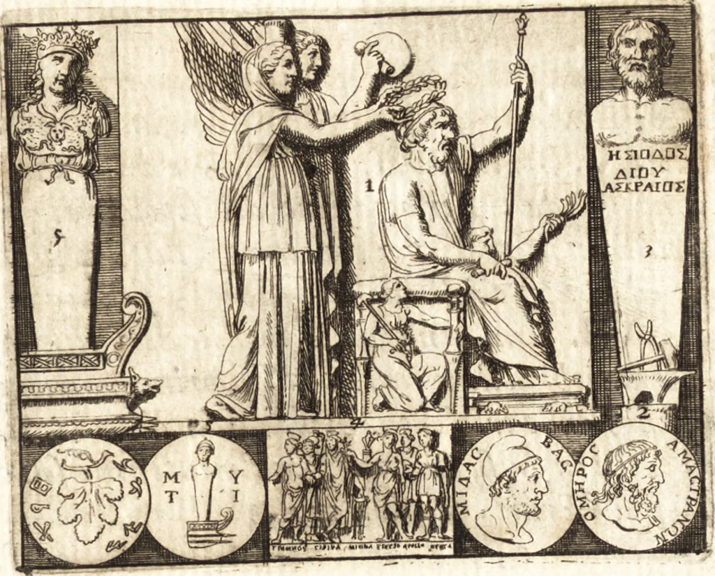 An illustration from La istoria universale : provata con monumenti, e figurata con simboli de gli antichi, 1697, leaf 546