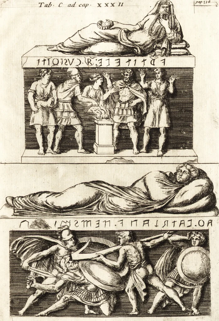 An illustration from La istoria universale : provata con monumenti, e figurata con simboli de gli antichi, 1697, leaf 572