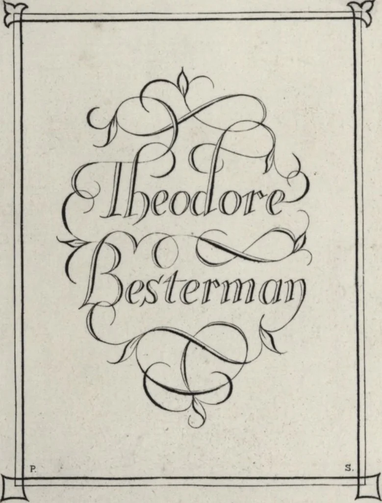 An illustration from Ivsti LipsI de bibliothecis syntagma, 1607, leaf 1