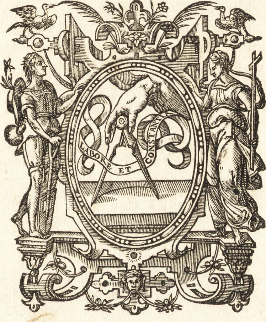 An illustration from Ivsti LipsI de crvce libri tres : ad sacram profanámque historiam vtiles : vnà cum notis, 1606, leaf 106
