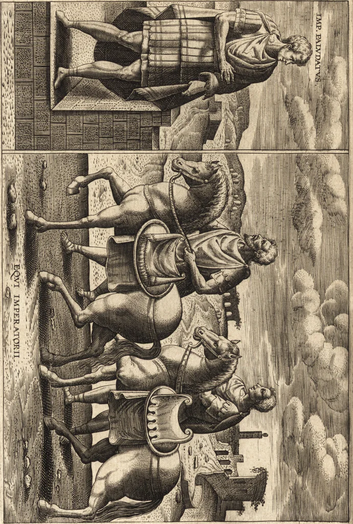 An illustration from Ivsti LipsI De militia Romana libri qvinqve : commentarivs ad Polybivm, 1602, leaf 103