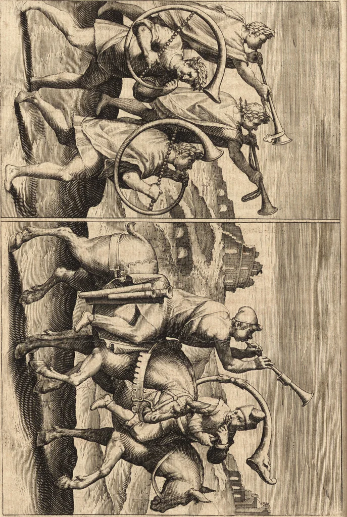 An illustration from Ivsti LipsI De militia Romana libri qvinqve : commentarivs ad Polybivm, 1602, leaf 213