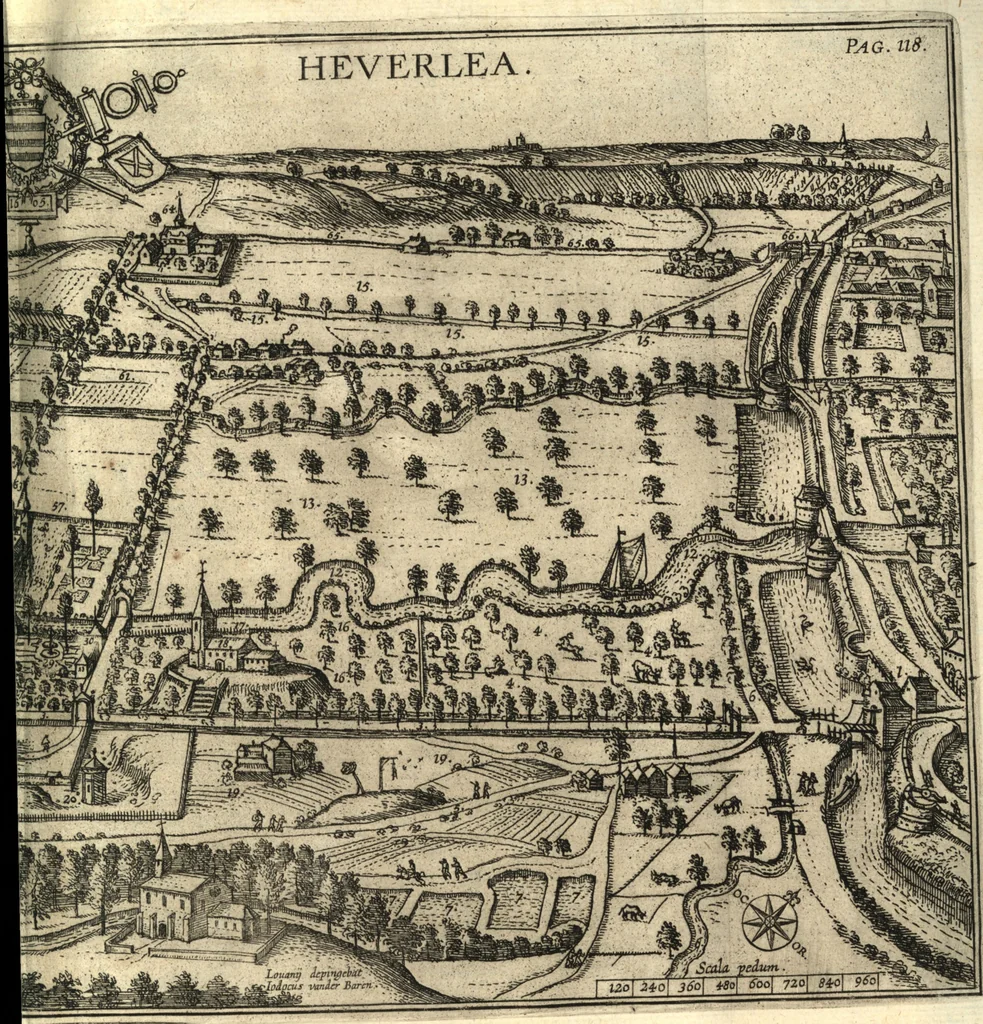 An illustration from Ivsti LipsI Lovanivm, id est, Opidi et academiæ eivs descriptio, libri tres, 1610, leaf 136