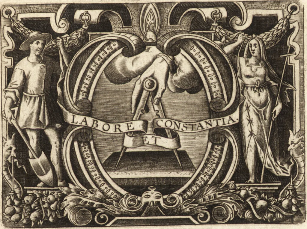 An illustration from Ivsti LipsI Lovanivm, id est, Opidi et academiæ eivs descriptio, libri tres, 1610, leaf 4