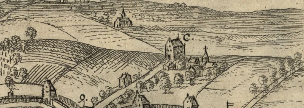 An illustration from Ivsti LipsI Lovanivm, id est, Opidi et academiæ eivs descriptio, libri tres, 1610, leaf 92