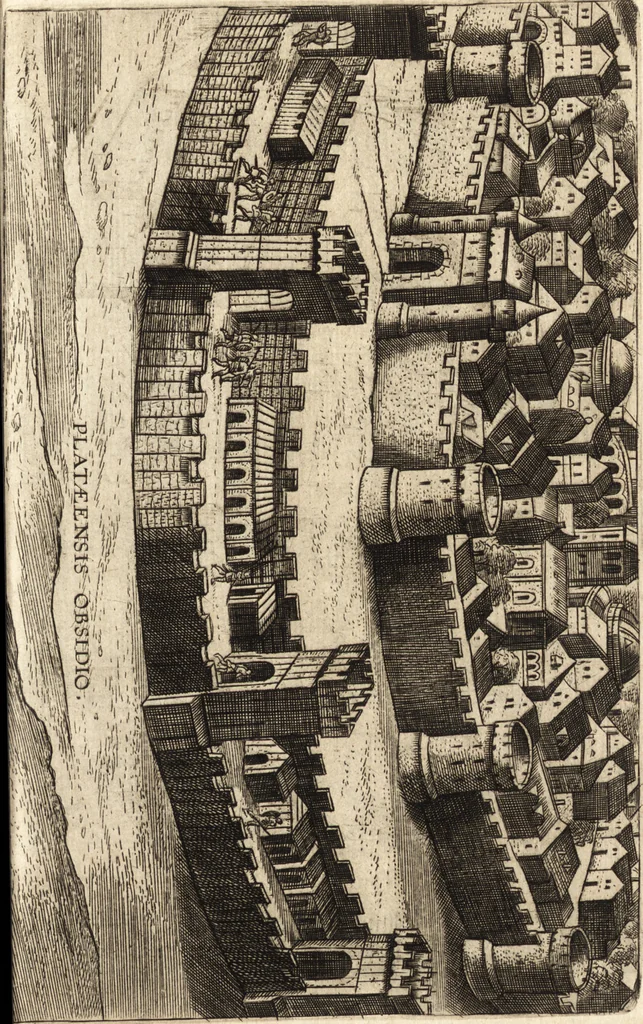 An illustration from Ivsti LipsI Poliorceticon, siue, De machinis, tormentis, telis, libri qvinqve : ad historiarum lucem, 1605, leaf 102