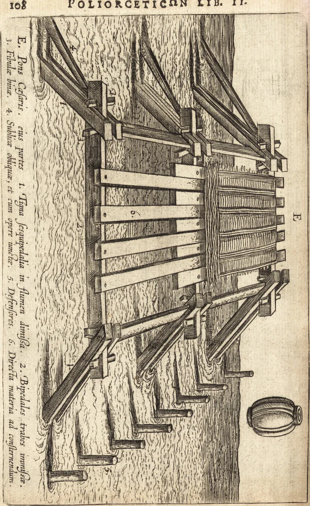An illustration from Ivsti LipsI Poliorceticon, siue, De machinis, tormentis, telis, libri qvinqve : ad historiarum lucem, 1605, leaf 147