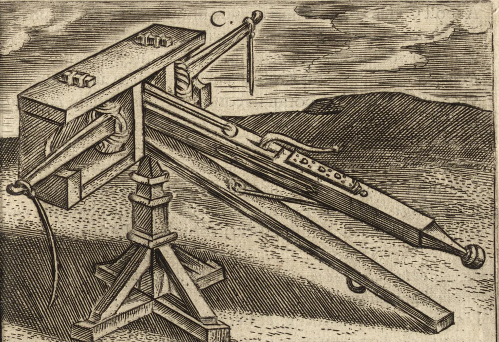 An illustration from Ivsti LipsI Poliorceticon, siue, De machinis, tormentis, telis, libri qvinqve : ad historiarum lucem, 1605, leaf 166