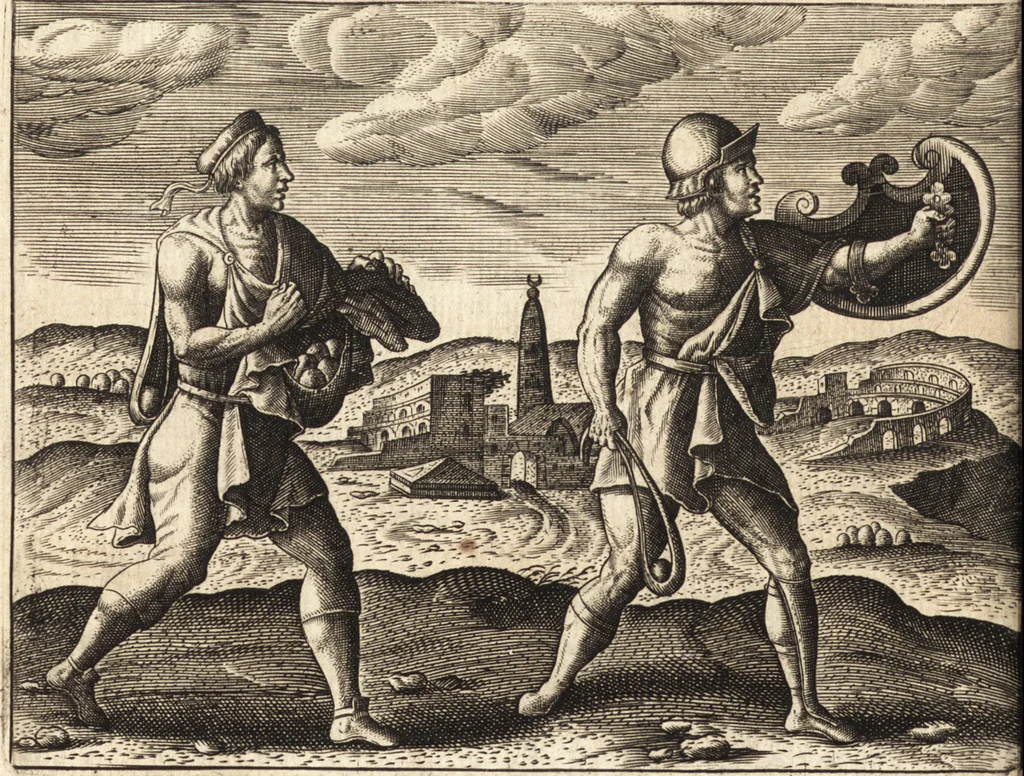 An illustration from Ivsti LipsI Poliorceticon, siue, De machinis, tormentis, telis, libri qvinqve : ad historiarum lucem, 1605, leaf 17