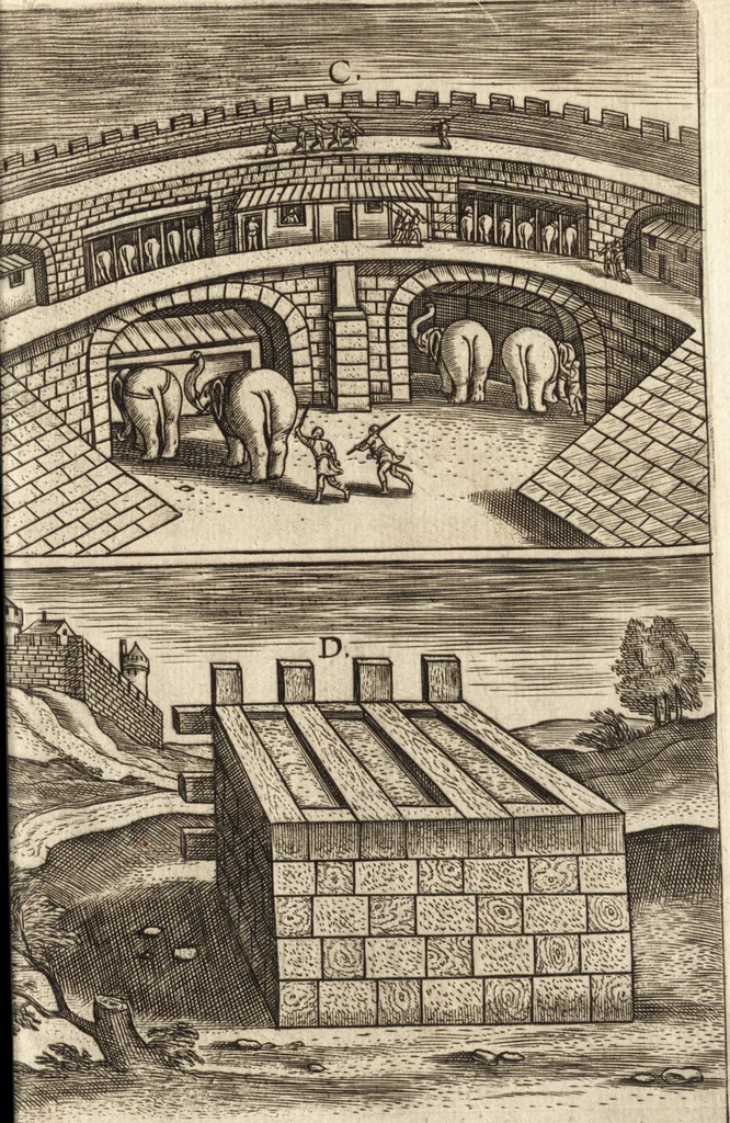 An illustration from Ivsti LipsI Poliorceticon, siue, De machinis, tormentis, telis, libri qvinqve : ad historiarum lucem, 1605, leaf 190