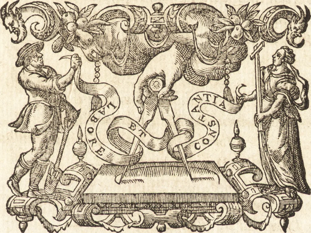 An illustration from Ivsti LipsI Poliorceticon, siue, De machinis, tormentis, telis, libri qvinqve : ad historiarum lucem, 1605, leaf 4