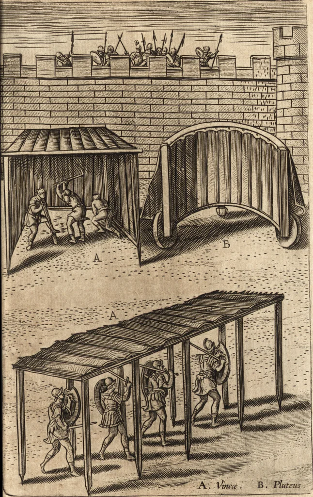 An illustration from Ivsti LipsI Poliorceticon, siue, De machinis, tormentis, telis, libri qvinqve : ad historiarum lucem, 1605, leaf 86