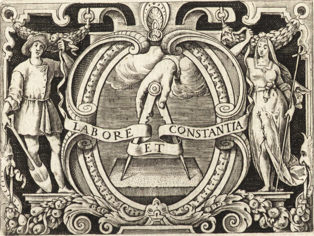 An illustration from Ivsti LipsI Satvrnalivm sermonvm libri dvo, qvi de gladiatoribvs, 1604, leaf 10