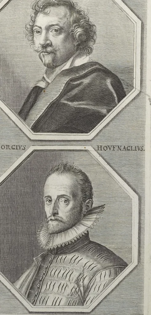 An illustration from Joachimi de Sandrart, à Stockau ... Academia nobilissimae artis pictoriae, sive, De veris & genuinis hujusdem proprietatibus, theorematibus, secretis atque requisitis aliis ... : unà cum artificum tam Aegyptiorum, Graecorum & Romanorum, quàm Italorum, Gallorum, Anglorum, Germanorum, Belgarum, aliorumq[ue] ... vitis atque encomiis ... : eorundemque plusquàm ducentis iconibus ... aere expressis, erecta atq[ue] publicata, 1683, leaf 392