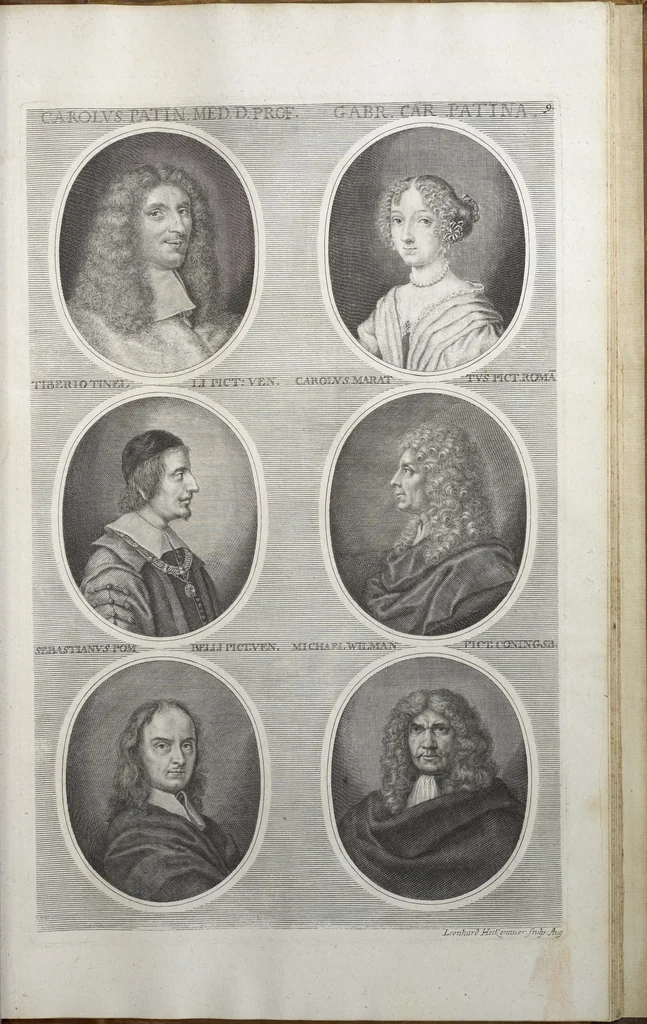 An illustration from Joachimi de Sandrart, à Stockau ... Academia nobilissimae artis pictoriae, sive, De veris & genuinis hujusdem proprietatibus, theorematibus, secretis atque requisitis aliis ... : unà cum artificum tam Aegyptiorum, Graecorum & Romanorum, quàm Italorum, Gallorum, Anglorum, Germanorum, Belgarum, aliorumq[ue] ... vitis atque encomiis ... : eorundemque plusquàm ducentis iconibus ... aere expressis, erecta atq[ue] publicata, 1683, leaf 520