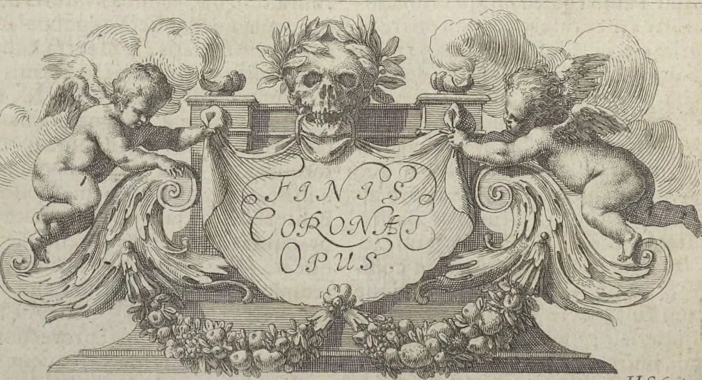 An illustration from Joachimi de Sandrart, à Stockau ... Academia nobilissimae artis pictoriae, sive, De veris & genuinis hujusdem proprietatibus, theorematibus, secretis atque requisitis aliis ... : unà cum artificum tam Aegyptiorum, Graecorum & Romanorum, quàm Italorum, Gallorum, Anglorum, Germanorum, Belgarum, aliorumq[ue] ... vitis atque encomiis ... : eorundemque plusquàm ducentis iconibus ... aere expressis, erecta atq[ue] publicata, 1683, leaf 565