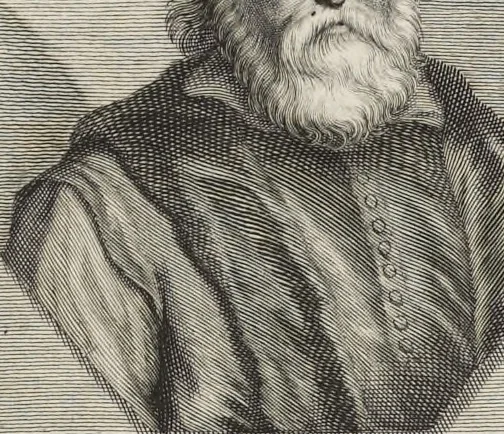An illustration from Joachimi de Sandrart, à Stockau ... Academia nobilissimae artis pictoriae, sive, De veris & genuinis hujusdem proprietatibus, theorematibus, secretis atque requisitis aliis ... : unà cum artificum tam Aegyptiorum, Graecorum & Romanorum, quàm Italorum, Gallorum, Anglorum, Germanorum, Belgarum, aliorumq[ue] ... vitis atque encomiis ... : eorundemque plusquàm ducentis iconibus ... aere expressis, erecta atq[ue] publicata, 1683, leaf 372