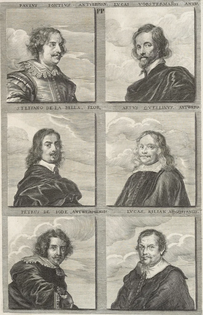 An illustration from Joachimi de Sandrart, à Stockau ... Academia nobilissimae artis pictoriae, sive, De veris & genuinis hujusdem proprietatibus, theorematibus, secretis atque requisitis aliis ... : unà cum artificum tam Aegyptiorum, Graecorum & Romanorum, quàm Italorum, Gallorum, Anglorum, Germanorum, Belgarum, aliorumq[ue] ... vitis atque encomiis ... : eorundemque plusquàm ducentis iconibus ... aere expressis, erecta atq[ue] publicata, 1683, leaf 460