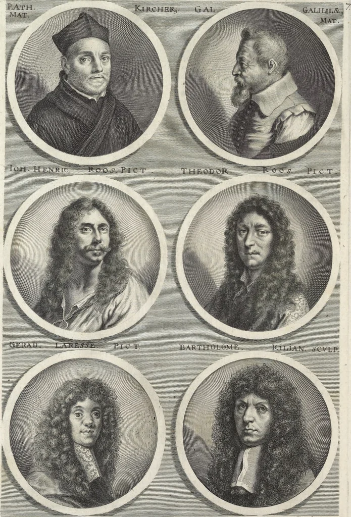 An illustration from Joachimi de Sandrart, à Stockau ... Academia nobilissimae artis pictoriae, sive, De veris & genuinis hujusdem proprietatibus, theorematibus, secretis atque requisitis aliis ... : unà cum artificum tam Aegyptiorum, Graecorum & Romanorum, quàm Italorum, Gallorum, Anglorum, Germanorum, Belgarum, aliorumq[ue] ... vitis atque encomiis ... : eorundemque plusquàm ducentis iconibus ... aere expressis, erecta atq[ue] publicata, 1683, leaf 501