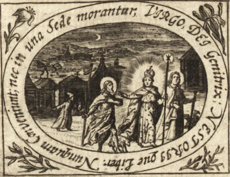 An illustration from Joannis Bisselii, e Societate Jesu, Deliciae aestatis, 1644, leaf 190