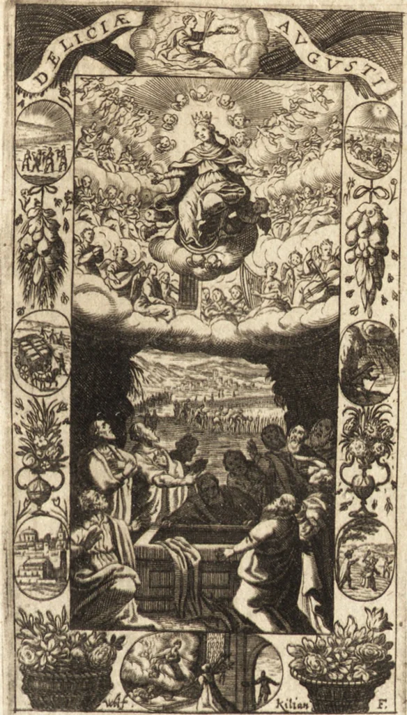 An illustration from Joannis Bisselii, e Societate Jesu, Deliciae aestatis, 1644, leaf 286