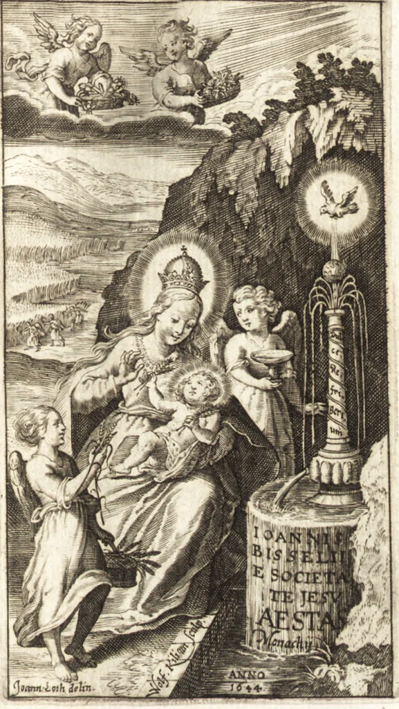 An illustration from Joannis Bisselii, e Societate Jesu, Deliciae aestatis, 1644, leaf 6