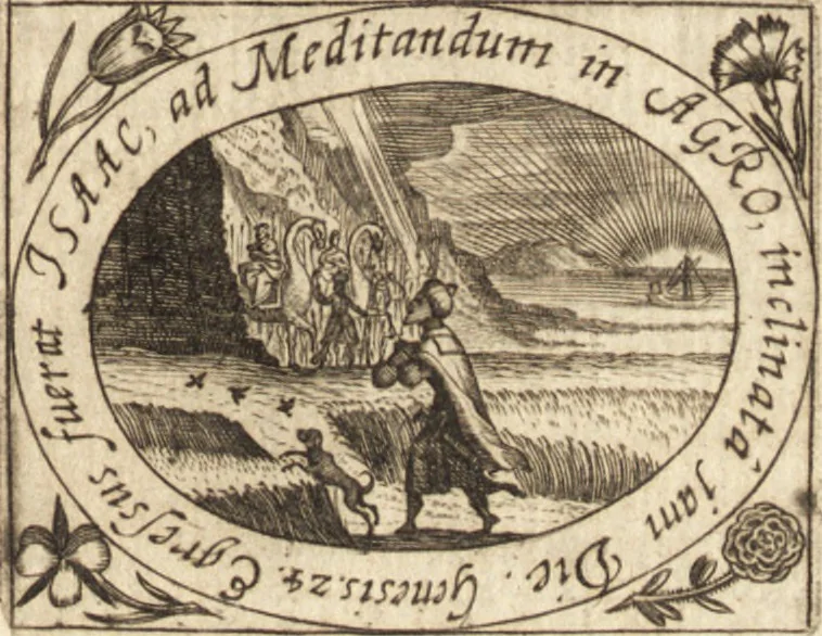 An illustration from Joannis Bisselii, e Societate Jesu, Deliciae aestatis, 1644, leaf 86