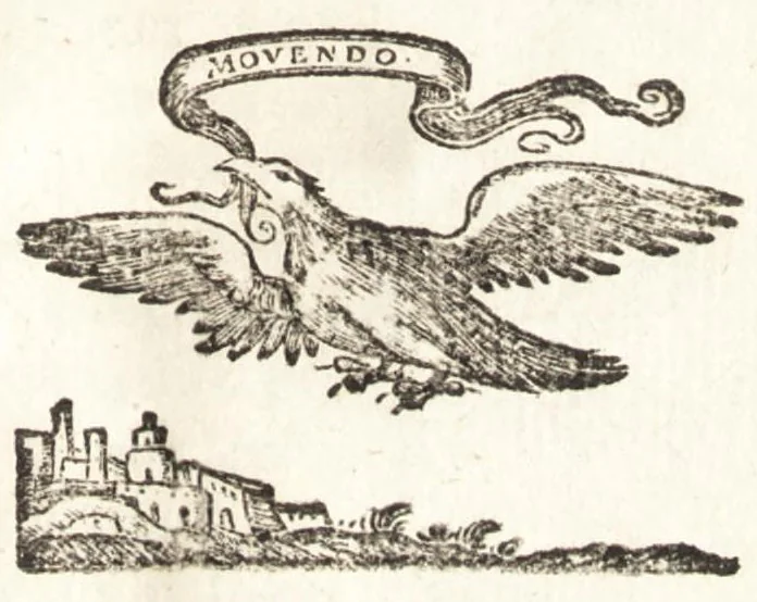 An illustration from Johannis Kirchmanni In funere v. cl. Pauli G.F.P.N. Merulae, historiarum professoris in Academia Batavorum & Foederatarum provinciarum historiographi, oratio : in qua de vita scriptisque ejus disseritur, 1672, leaf 3