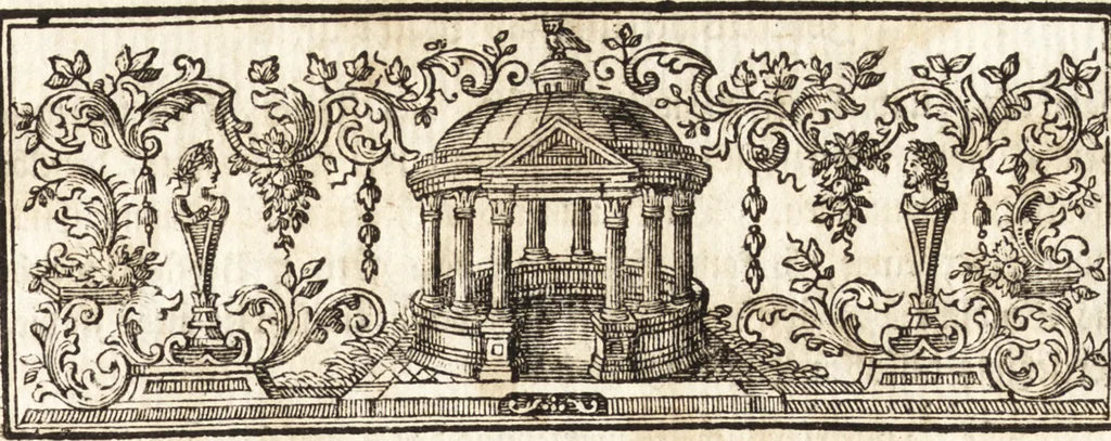 An illustration from Johann Winckelmanns Sendschreiben von den herculanischen Entdeckungen, 1762, leaf 104