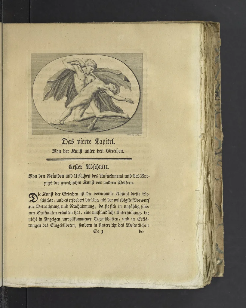 An illustration from Johann Winkelmanns Geschichte der Kunst des Alterthums, 1776, leaf 346
