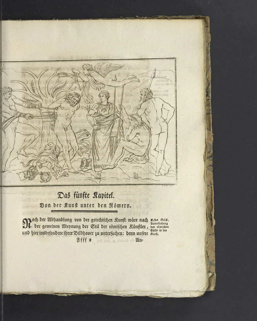 An illustration from Johann Winkelmanns Geschichte der Kunst des Alterthums, 1776, leaf 720
