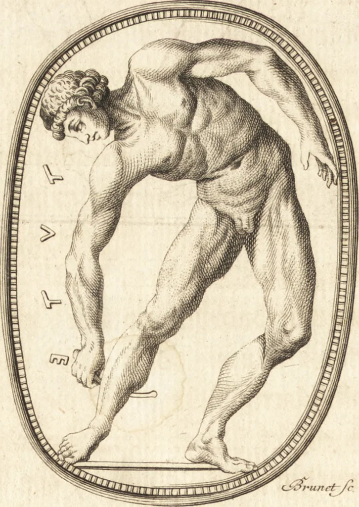 An illustration from Johann Winkelmanns Geschichte der Kunst des Alterthums, 1776, leaf 275