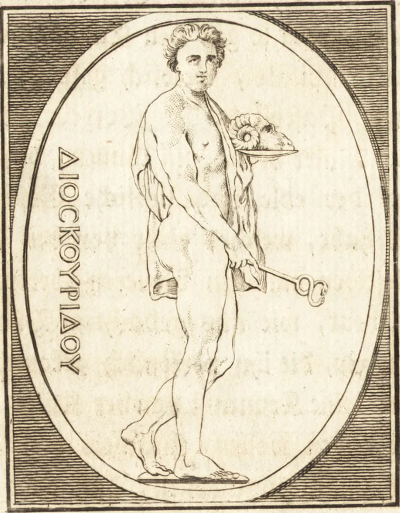 An illustration from Johann Winkelmanns Geschichte der Kunst des Alterthums, 1776, leaf 539