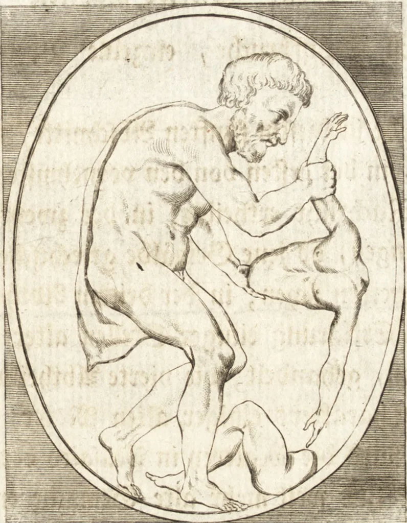 An illustration from Johann Winkelmanns Geschichte der Kunst des Alterthums, 1776, leaf 646
