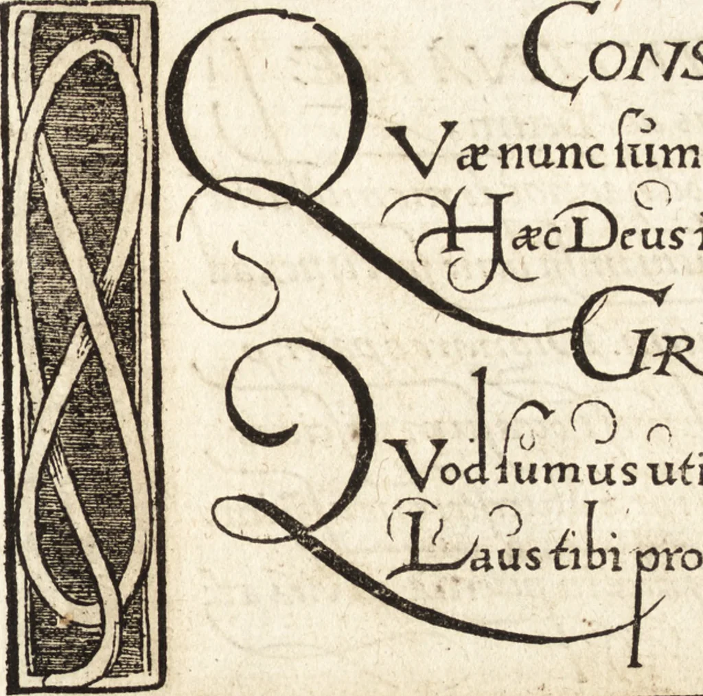 An illustration from Libellus valde doctus elegans, & vtilis, multa et varia scribendarum literarum genera complectens, 1564, leaf 12