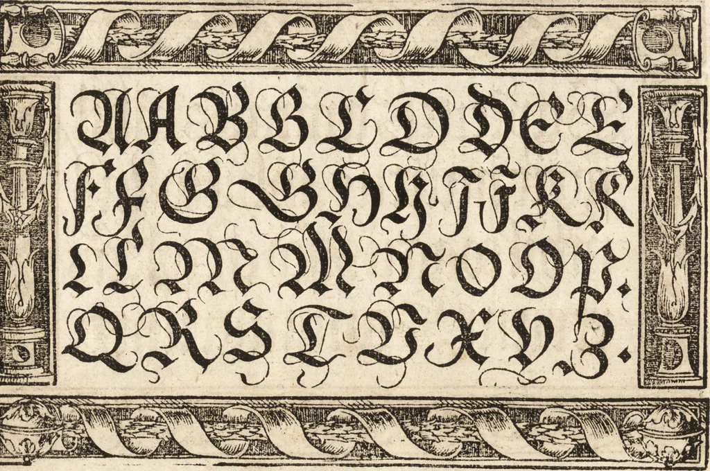 An illustration from Libellus valde doctus elegans, & vtilis, multa et varia scribendarum literarum genera complectens, 1564, leaf 25