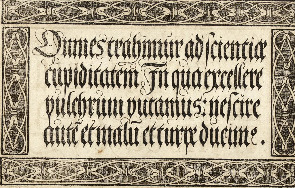 An illustration from Libellus valde doctus elegans, & vtilis, multa et varia scribendarum literarum genera complectens, 1564, leaf 26