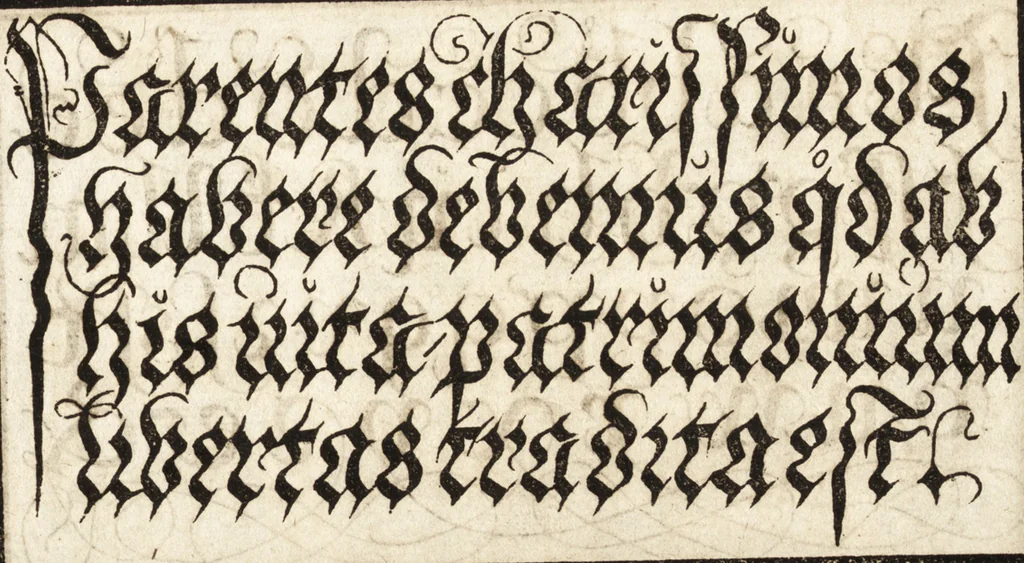 An illustration from Libellus valde doctus elegans, & vtilis, multa et varia scribendarum literarum genera complectens, 1564, leaf 30