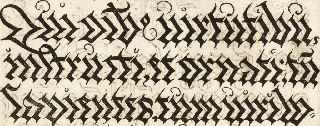 An illustration from Libellus valde doctus elegans, & vtilis, multa et varia scribendarum literarum genera complectens, 1564, leaf 39
