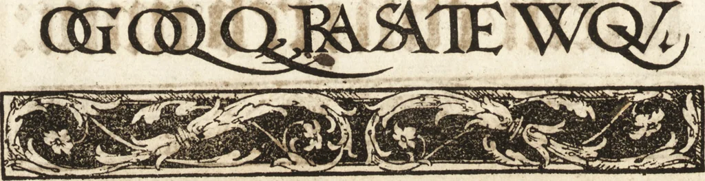 An illustration from Libellus valde doctus elegans, & vtilis, multa et varia scribendarum literarum genera complectens, 1564, leaf 43
