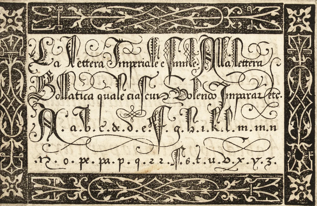 An illustration from Libellus valde doctus elegans, & vtilis, multa et varia scribendarum literarum genera complectens, 1564, leaf 55