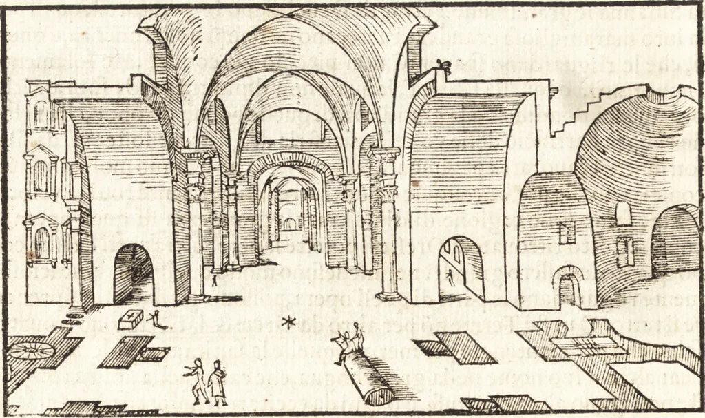 An illustration from Libri qvattro dell'antichita della citta di Roma : raccolte sotto brevita da diversi antichi et moderni scrittori, 1565, leaf 125