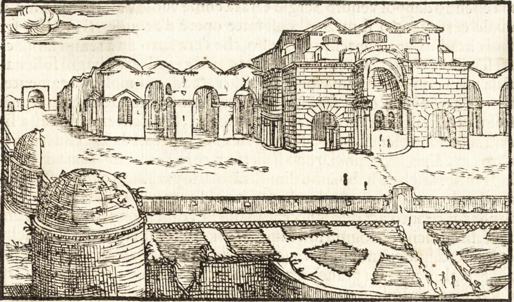 An illustration from Libri qvattro dell'antichita della citta di Roma : raccolte sotto brevita da diversi antichi et moderni scrittori, 1565, leaf 126