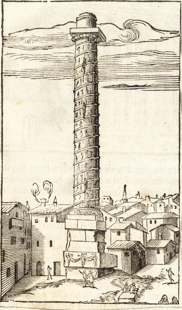 An illustration from Libri qvattro dell'antichita della citta di Roma : raccolte sotto brevita da diversi antichi et moderni scrittori, 1565, leaf 166