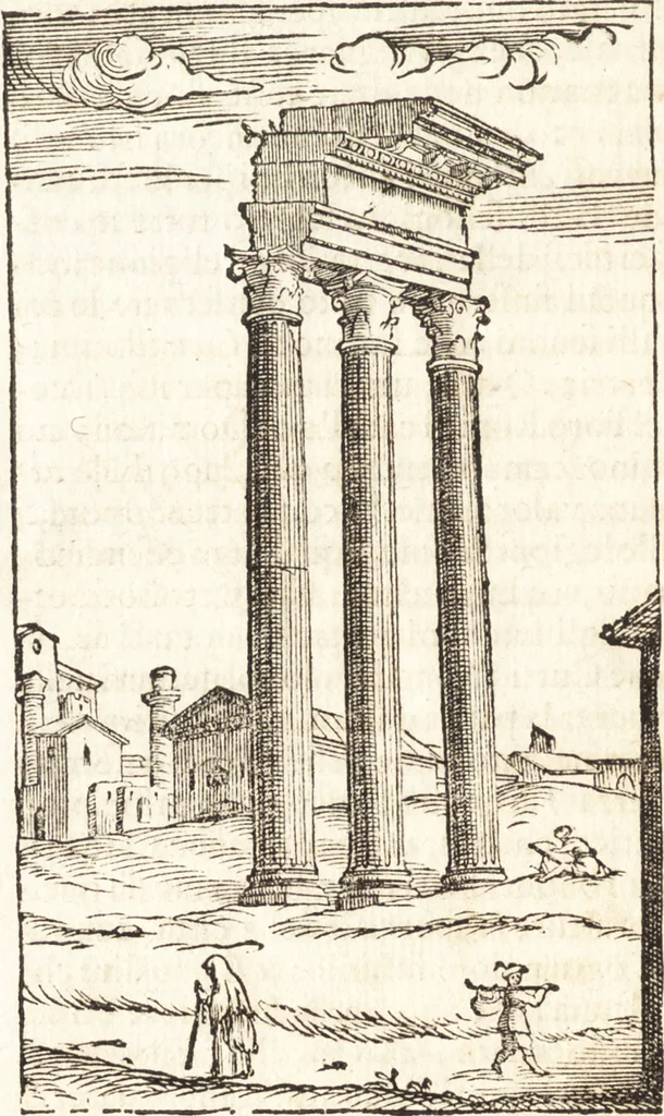 An illustration from Libri qvattro dell'antichita della citta di Roma : raccolte sotto brevita da diversi antichi et moderni scrittori, 1565, leaf 41
