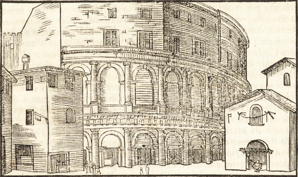 An illustration from Libri qvattro dell'antichita della citta di Roma : raccolte sotto brevita da diversi antichi et moderni scrittori, 1565, leaf 78