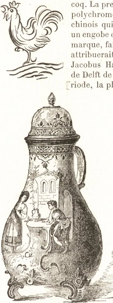 An illustration from Le livre des collectionneurs, 1885, leaf 432