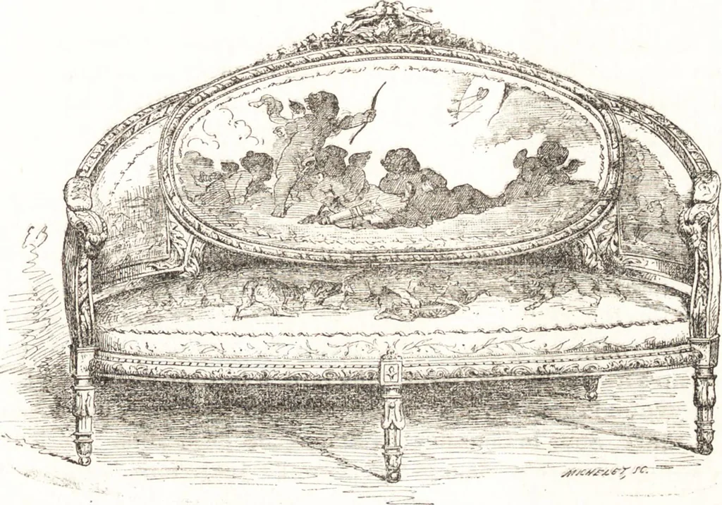 An illustration from Le livre des collectionneurs, 1885, leaf 46