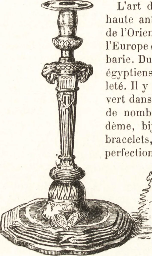 An illustration from Le livre des collectionneurs, 1885, leaf 73