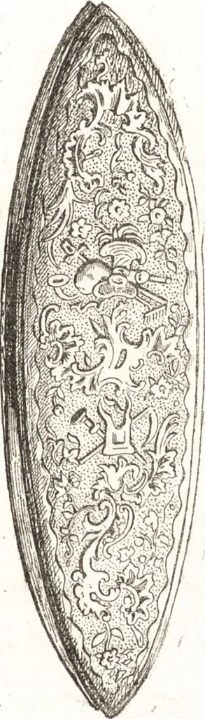 An illustration from Le livre des collectionneurs, 1885, leaf 834